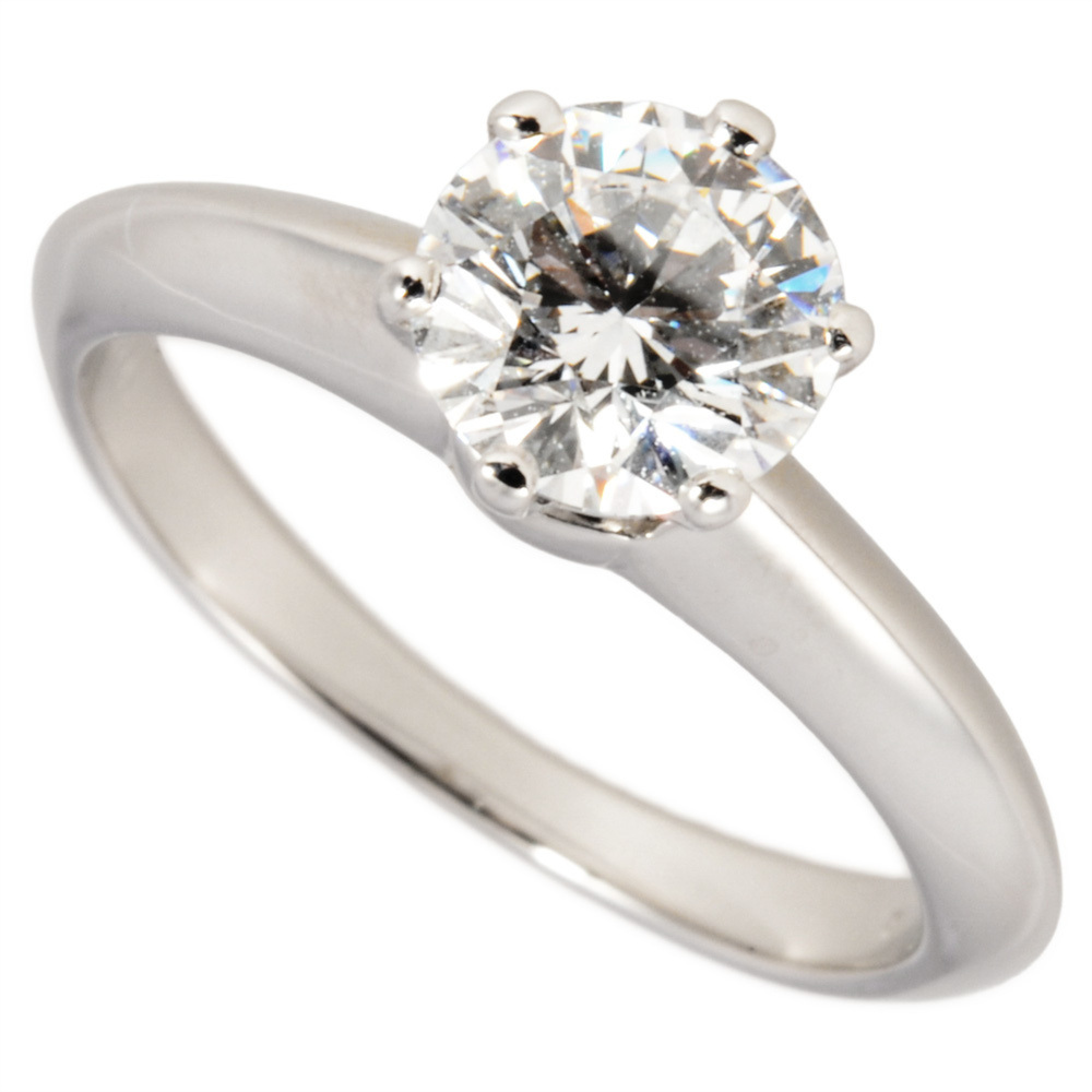 TIFFANY & CO. Silver Diamond Ring